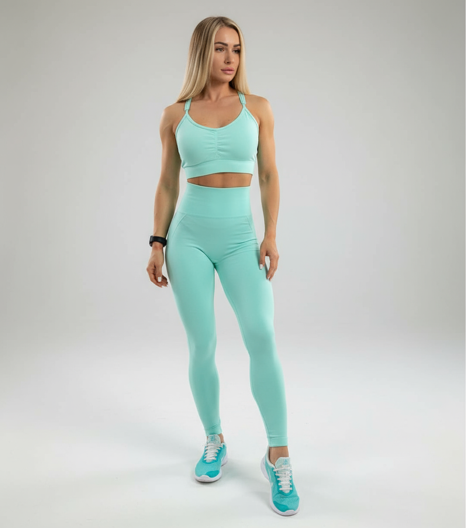 Conjunto Seamless Ciano